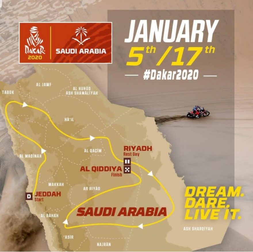 Rally Dakar 2020 - Roteiro